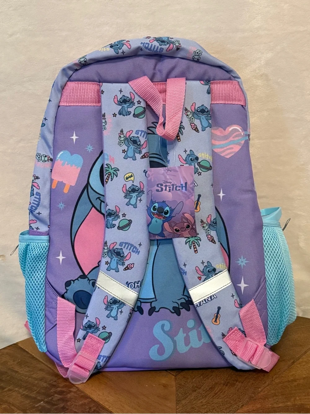 Disney Stitch & Angel 5-Piece Backpack Set 17” New With Tags